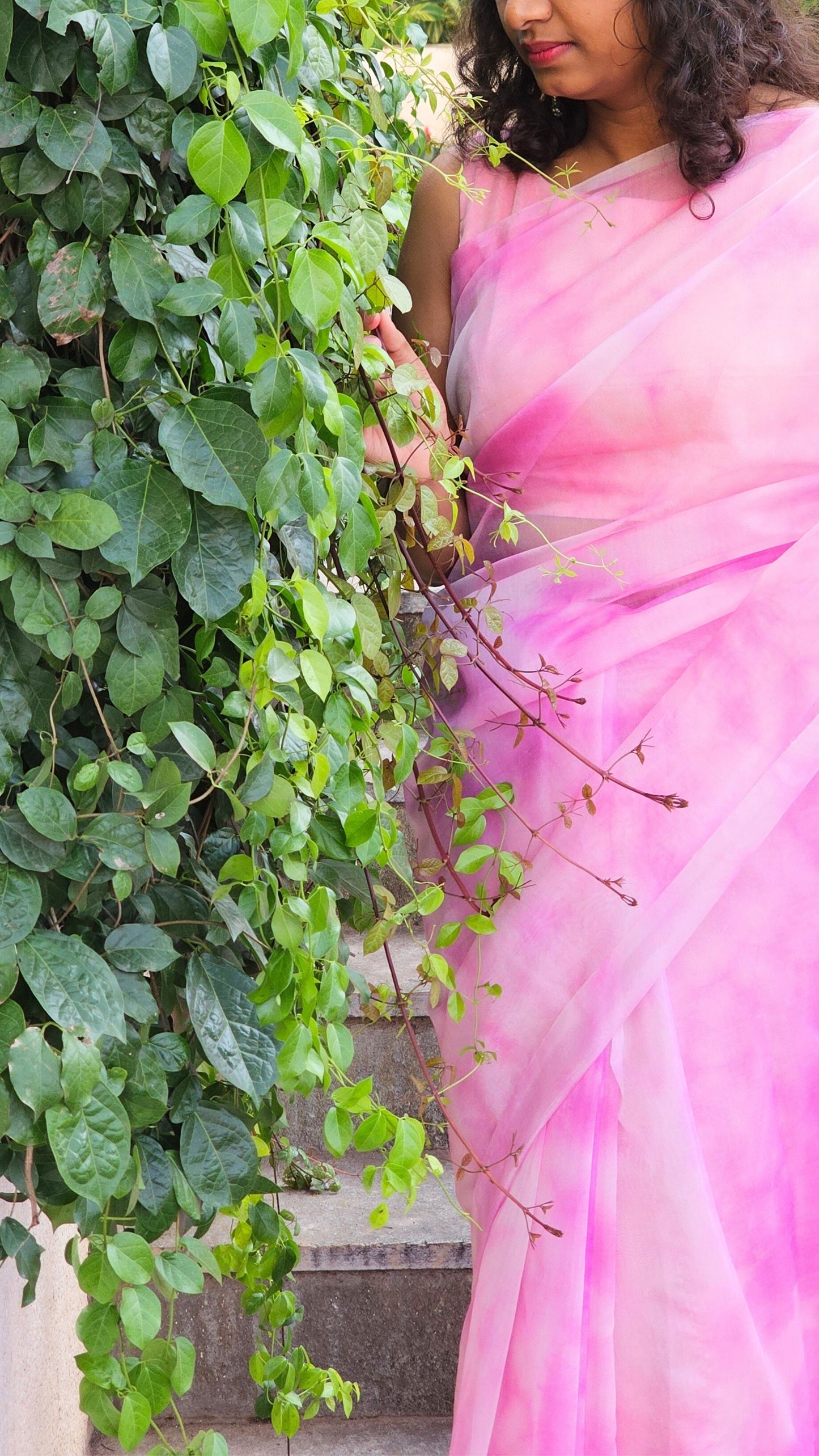 Mountain Flower (Bettada Hoovu) - Banna's signature organza saree