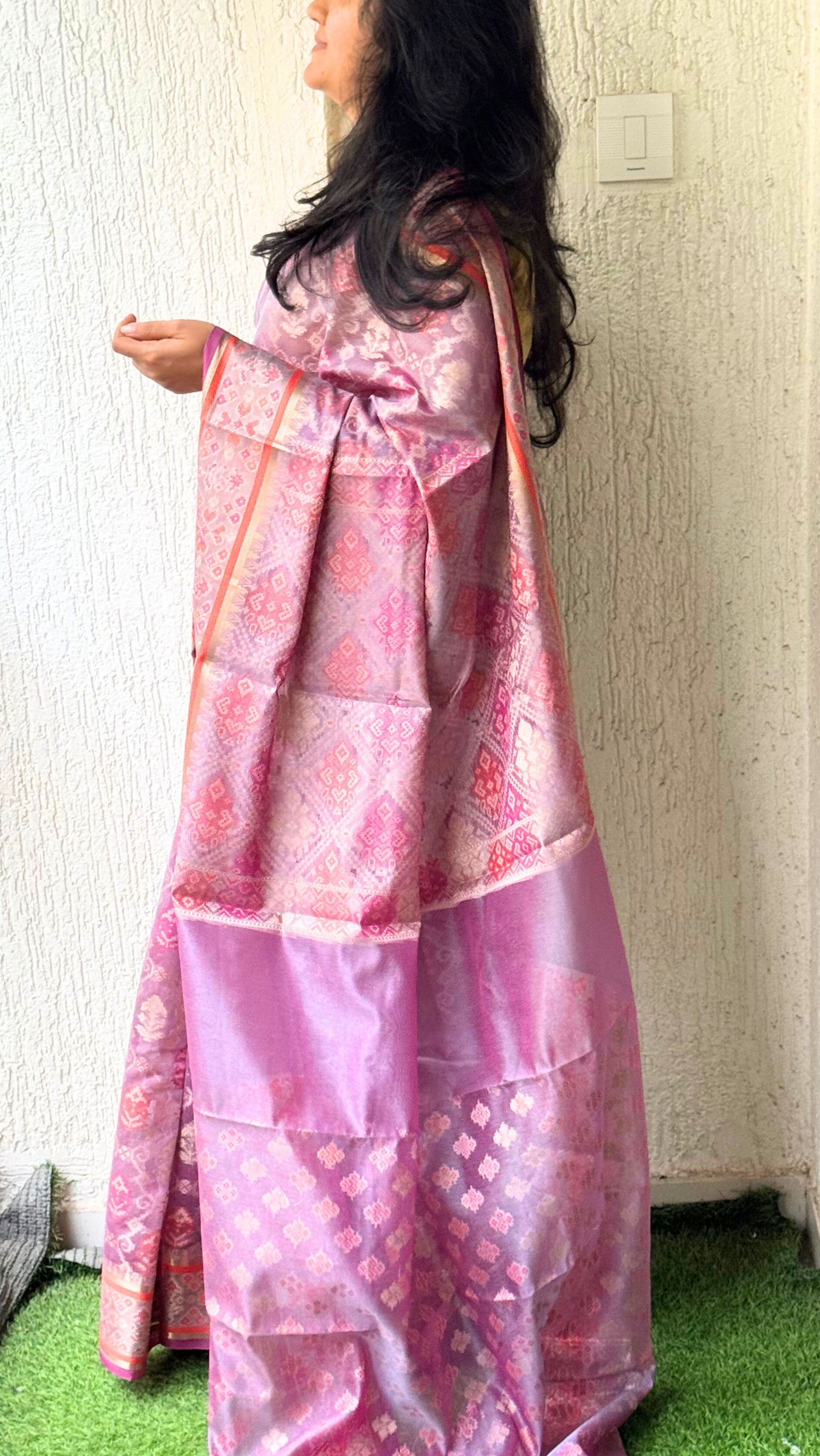 Cotton Silk Saree in Lavender