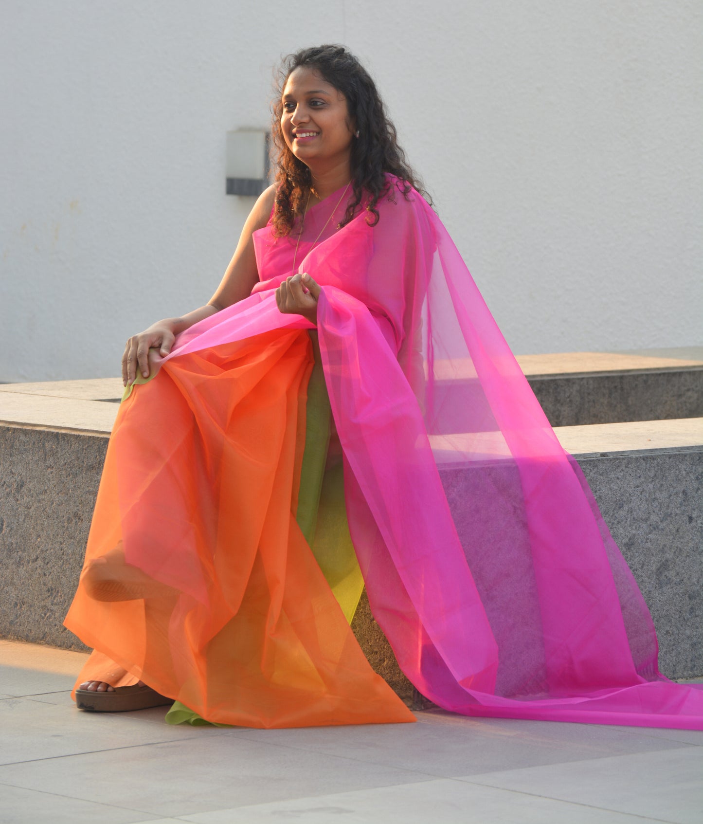 Rainbow - Banna's signature saree